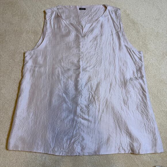 Apuntob 100% Silk Sleeveless Top Large Made in Italy Minimalist Luxury VGUC - Picture 6 of 6